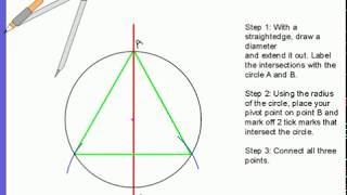 Constructing Equilateral Triangle INSIDE a Circle