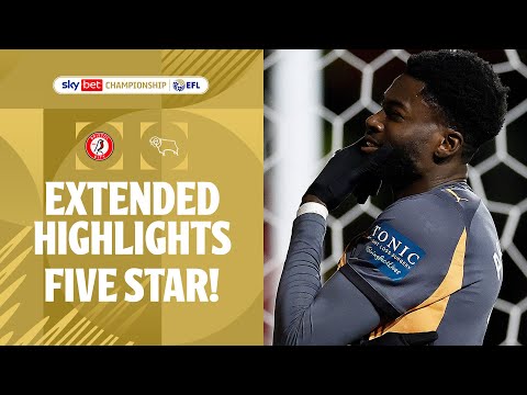 TOP 6! | Bristol City v Derby County extended highlights