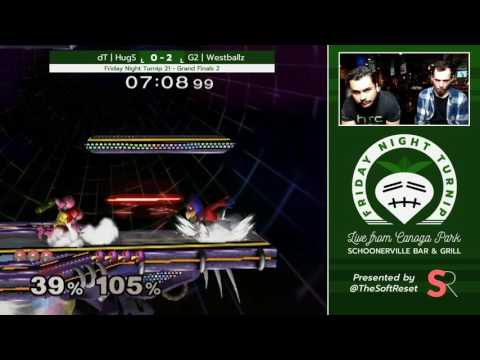 Friday Night Turnip 21 - dT | HugS (Samus) vs. G2 | Westballz (Falco) - Grand Finals 2 - SSBM