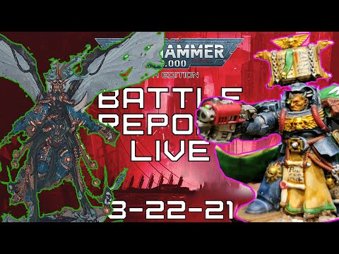 Death Guard VS Dark Angels BATTLE REPORT  (Warhammer 40k 9th Edition)