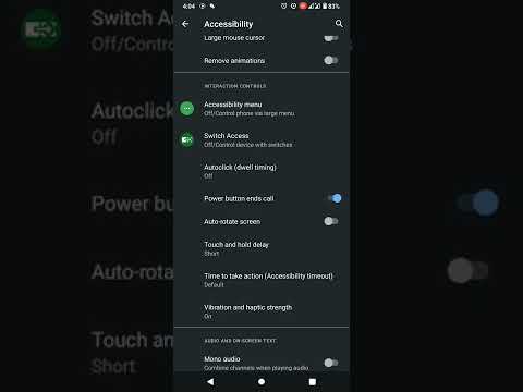 NOKIA 1.4 ACCESSIBILITY SETTINGS..