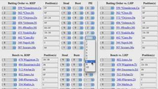 Scoresheet Fantasy Baseball: How to use the Online Lineup Card