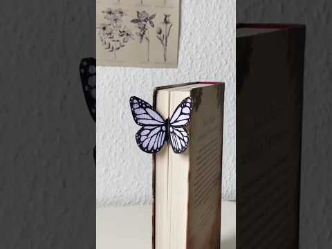 DIY Butterfly bookmark #backtoschool #bookmark #butterfly #schoolcraft
