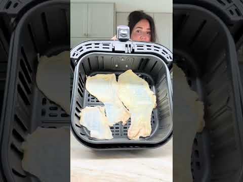 Crispy chicken skin chips in the air fryer