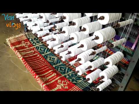 sleeping mat making process step by step jacquard machine sleeping mat  river grass korai pai  mats Video