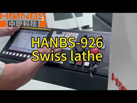 HANBS HS-926 High precision and rigidity 5-axis Swiss machine.#machine #cnc #cnclathe #machinetool