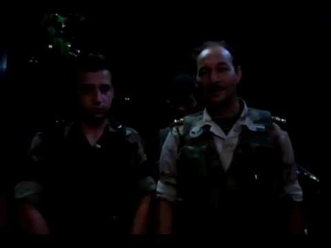 النقيب المنشق عمار الواوي مع العسكري المنشق وليد القشعمي يدخلان حلب للمشاركة في معركة السيطرة على حلب ويصرحان باقتراب ساعة الصفر