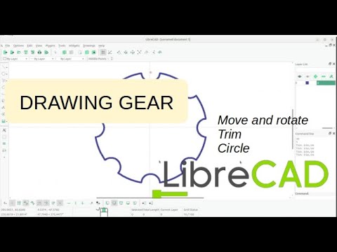How to Draw a Gear - LibreCAD