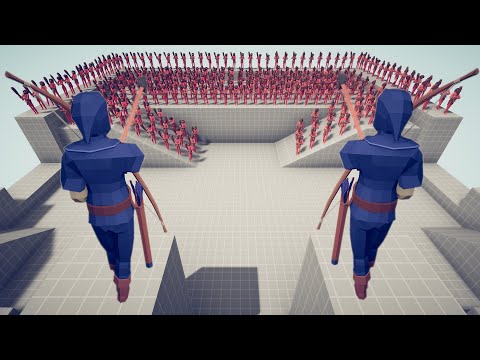 DUO ARCHER GOD vs 100x ARMY | Totally Accurate Battle Simulator TABS