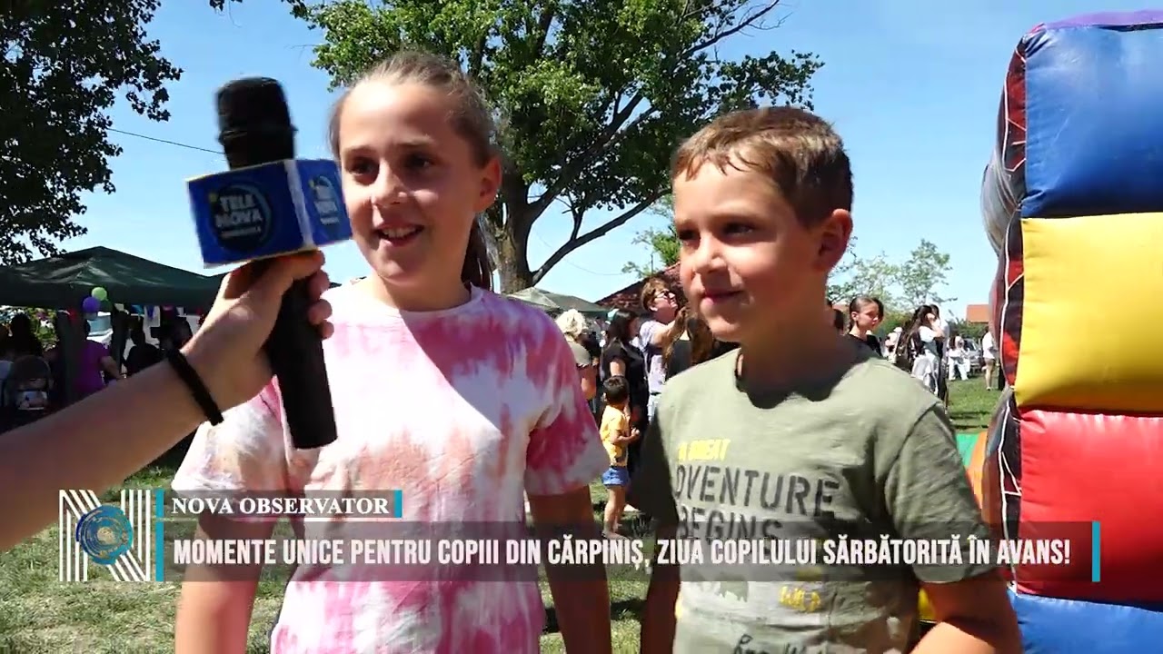 Momente unice pentru copiii din Cărpiniș, Ziua Copilului sărbătorită în avans!