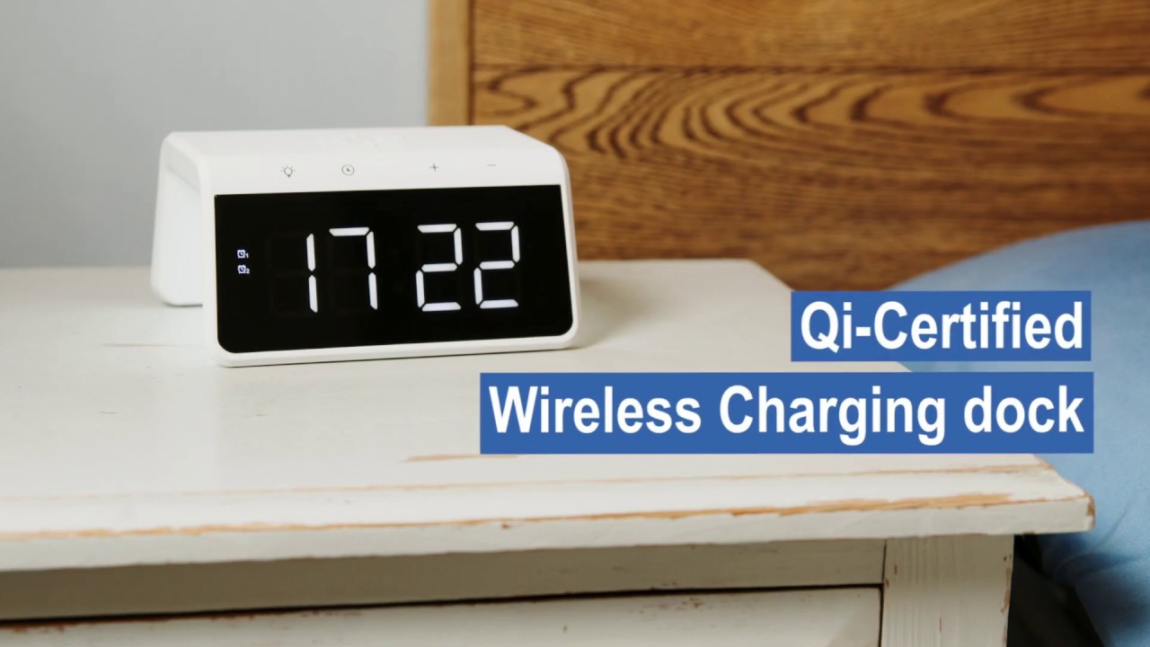 Smart Alarm Clock with Wireless Charging video thumbnail