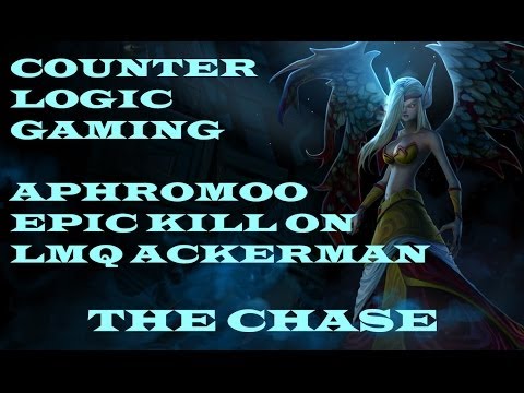 CLG Aphromoo epic kill on LMQ Ackerman - The Chase - LMQ vs CLG - NA LCS Summer Split 2014