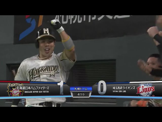 【4回裏】右中間スタンドへ運んだ!! ファイターズ・近藤の先制アーチ!! 2020/8/7 F-L