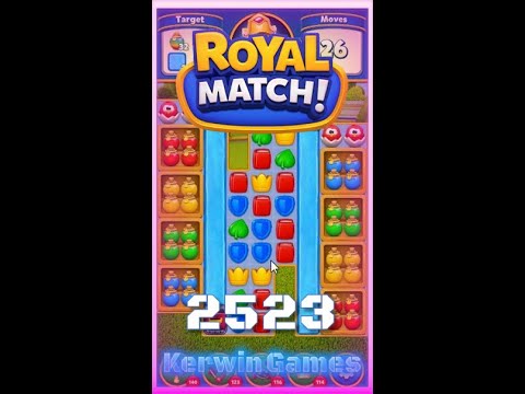 Royal Match Level 2523 - No Boosters Gameplay