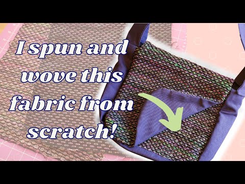 Sewing my handspun, handwoven fabric for the first time ever!