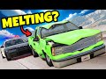 Police Chases Except For My Truck is MELTING in BeamNG Drive Mods?!
