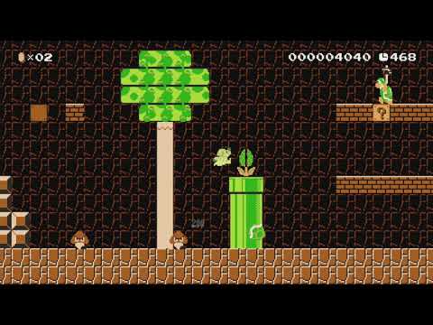 Super Mario Bros (NES) World 3~1 by NintenU - SUPER MARIO MAKER - NO COMMENTARY 1bi