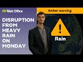 22/09/2024 – Amber rain warning – Met Office weather forecast UK