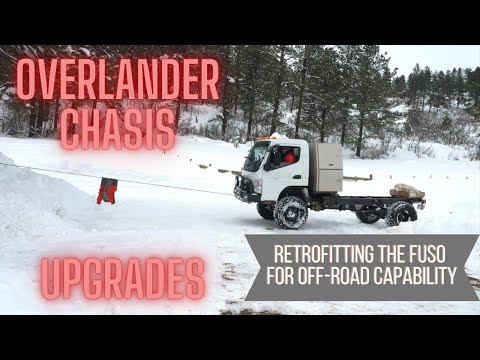 Overlander Chassis Upgrades | Retrofitting our Fuso with a lift, winch, and big wheels