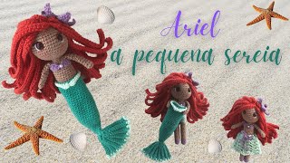 Princesa reversível, Ariel a pequena sereia em amigurumi