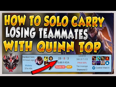 THIS IS HOW TO HARD CARRY YOUR TEAM WITH QUINN TOP IN SEASON 10 (QUINN TOP META) - League of Legends