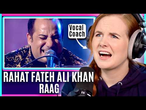 First Time Qawalli! 😲 Ustad Rahat Fateh Ali Khan  | Vocal Coach Analysis Raag Reaction