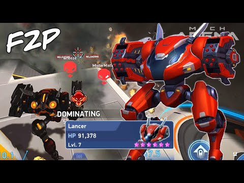 MAX LEVEL Lancer on F2P Account!? 👀 - Mech Arena