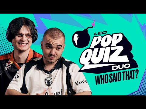 Who said that? | LEC Pop Quiz Duo | Summer 2025