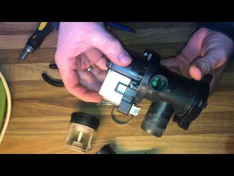 Drain pump how it works and components explained Drain pump disassembly instructions