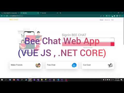 VUE JS Chat App using .NET CORE  and SignalR