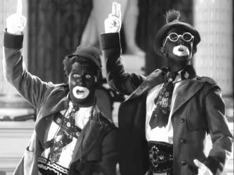 Wheeler and Woolsey in Blackface singing No More War