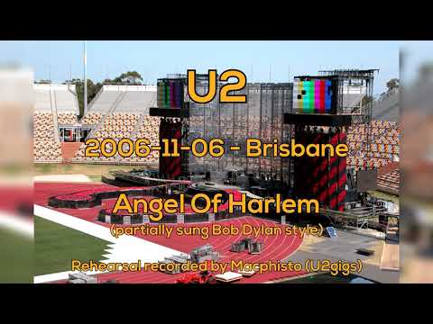U2 - Angel Of Harlem - 2006-11-06 Brisbane (IEM rehearsal)