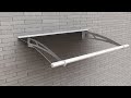 Aquila 3000 deurluifel 302x91,5 cm helder/donkergrijs | video 1