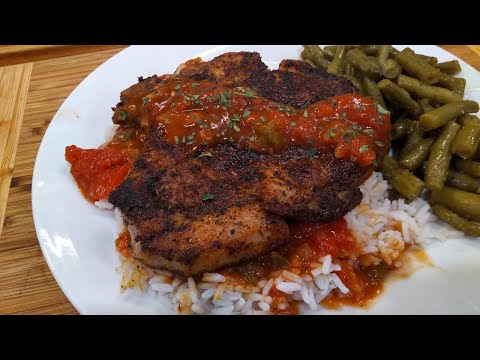 Blackened Creole Pork Chop