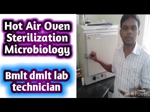 Hot air oven and sterilisation