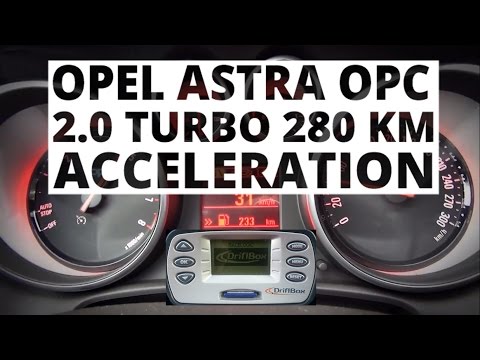 Opel Astra OPC 2.0 Turbo 280 hp - acceleration 0-100 km/h