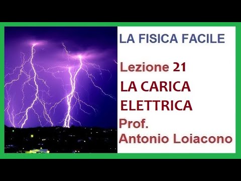 LA FISICA FACILE - Lezione 21 -  La carica elettrica