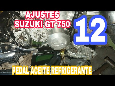 12 😤ABRIR OTRA VEZ Y CALAR PEDAL DE ARRANQUE, EMBRAGUE y OTROS AJUSTES. SUZUKI GT 750
