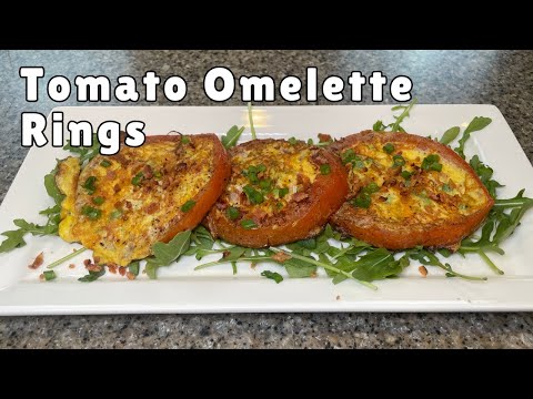 Keto Tomato Omelette Rings This is a veggie-packed breakfast that is satisfying!