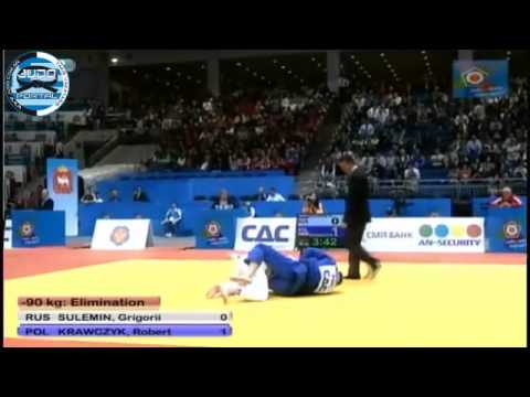 European Judo Championship Chelyabinsk 2012 -90kg SULEMIN Grigorii (RUS)-KRAWCZYK (POL)