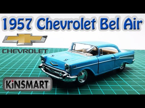 Металлическая машинка Kinsmart 1:40 «1957 Chevrolet Bel Air» KT5313D, инерционная / Микс