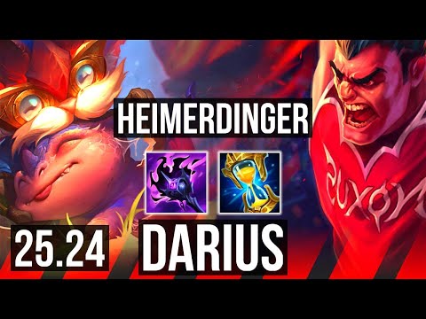 HEIMERDINGER vs DARIUS (TOP) | EUW Master | 25.24