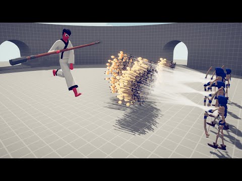 TAEKWONDO vs 5x EVERY GOD - Totally Accurate Battle Simulator TABS