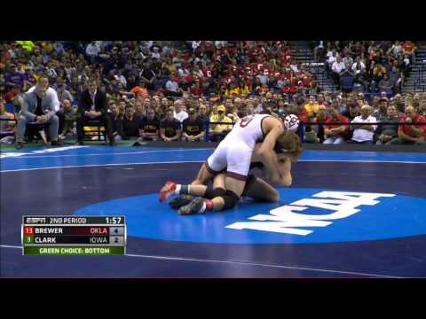 2015 NCAA 133 lb Final: Cody Brewer (OU) v Cory Clark (Iowa)
