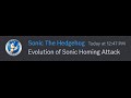 Sonic Homing Attack Evolution