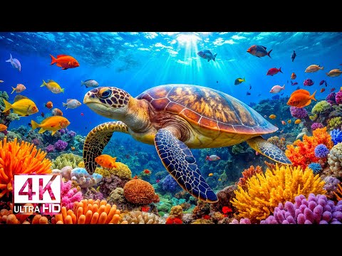 The Best 4K Aquarium for Relaxation II 🐠 Relaxing Oceanscapes - Sleep Meditation 4K UHD Screensaver