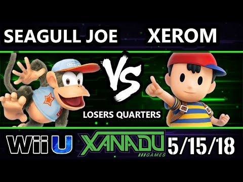 S@X 250 Smash 4 - Seagull Joe (Diddy Kong) Vs. Xerom (Ness) - Wii U Losers Quarters