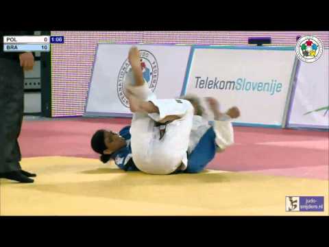 Judo 2013 World Championships Junior Ljubljana: Pienkowska (POL) - Pereira (BRA) [-52kg] semi-final