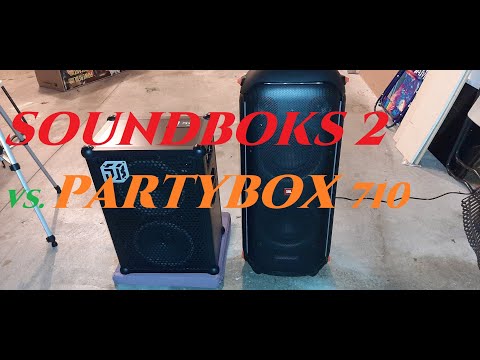 JBL Partybox 710 Bass Check (Off, 1, 2) 🆚  Soundboks 2 Bluetooth Speaker that Shuts Off🤬  @ 100% vol