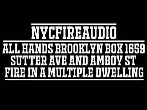 NYCFireAudio - FDNY Brooklyn All Hands Box 1659 Audio - Fire in A Multiple Dwelling - 9/1/18